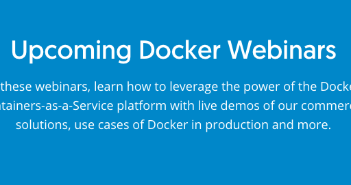 Docker社公式Webinar（日本語版）を実施・資料公開しました。#docker