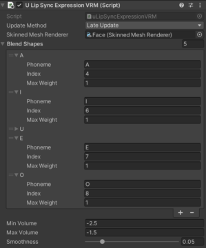 uLipSync Expression VRM