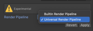 Set Universal Render Pipeline