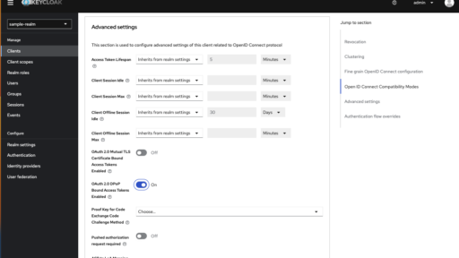 Keycloak 23.0.3 で DPoP を試す